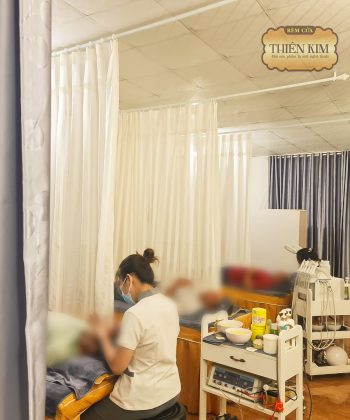 Alternative view of Rèm Cửa Spa Long Thành 250724: Rèm Vải Gấm & Voan Trắng Cao Cấp | Rèm Cửa Long Thành