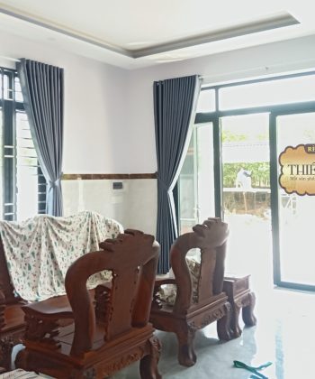 Alternative view of Rèm Cửa Nhà Ở Bình An, Long Thành | Rèm Vải Gấm Hoa Văn Nổi & Cuốn Trơn | Rèm Cửa Long Thành
