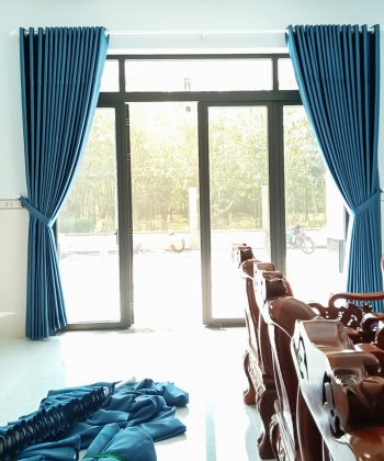 Rèm Vải Gấm Hoa Văn Nổi Cho Nhà Ở Long Phước, Long Thành, Đồng Nai | Rèm Cửa Long Thành 250724 7