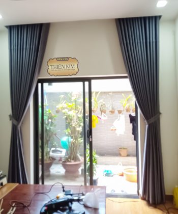 Alternative view of Rèm Cửa Nhà Phố An Phước 230406 1, Long Thành | Rèm Vải Gấm Hoa Văn Nổi Âm Trần | Rèm Cửa Long Thành