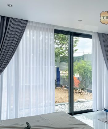 Rèm Biệt Thự Phước Thái 231011, Long Thành | Rèm 2 Lớp Âm Trần & Rèm Sáo Nhôm | Rèm Cửa Long Thành
