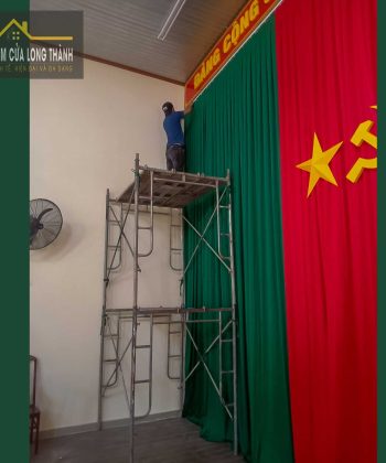 Alternative view of Rèm Hội Trường Xã Long Phước (Long Thành, Đồng Nai) 240522 | Cách Âm, Sang Trọng & Bền Bỉ | Rèm Sân Khấu Chuyên Nghiệp