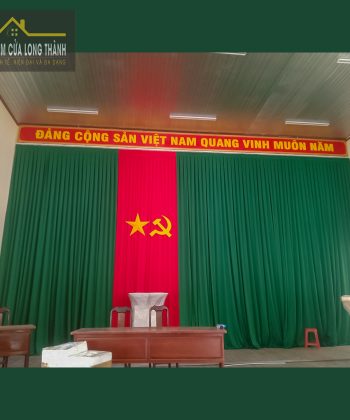 Rèm Hội Trường Xã Long Phước (Long Thành, Đồng Nai) 240522 | Cách Âm, Sang Trọng & Bền Bỉ | Rèm Sân Khấu Chuyên Nghiệp