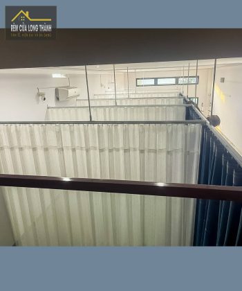 Rèm Cửa Spa Xã Bình An (Long Thành, Đồng Nai)240519 | Voan Trắng Họa Tiết Mưa Rơi & Vải Xanh Hoa Văn Nổi | Sang Trọng & Thư Giãn 57 REM SPA 04