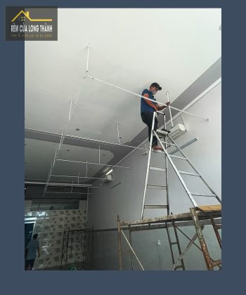 Rèm Cửa Spa Xã Bình An (Long Thành, Đồng Nai)240519 | Voan Trắng Họa Tiết Mưa Rơi & Vải Xanh Hoa Văn Nổi | Sang Trọng & Thư Giãn 42 REM SPA 19