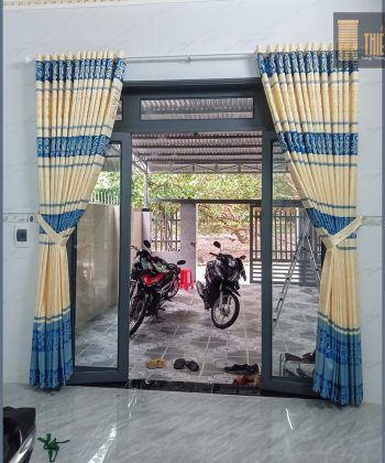 Rèm vải gấm nhẹ nhàng hoa văn_ct..