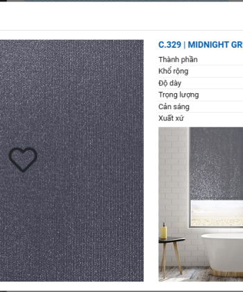 RÈM CUỐN TRƠN ÁNH KIM SB METALLIC