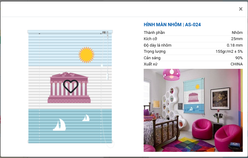 Rèm cửa phòng trẻ em