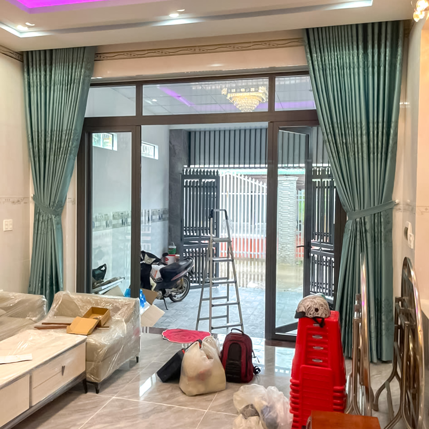 Rèm Cửa Nhơn Trạch 251119 - Vải Gấm Thêu 3 Lớp Cản Sáng 98% 9 Rèm Cửa Nhơn Trạch 251119 - Vải Gấm Thêu 3 Lớp Cản Sáng 98% - Ảnh 7