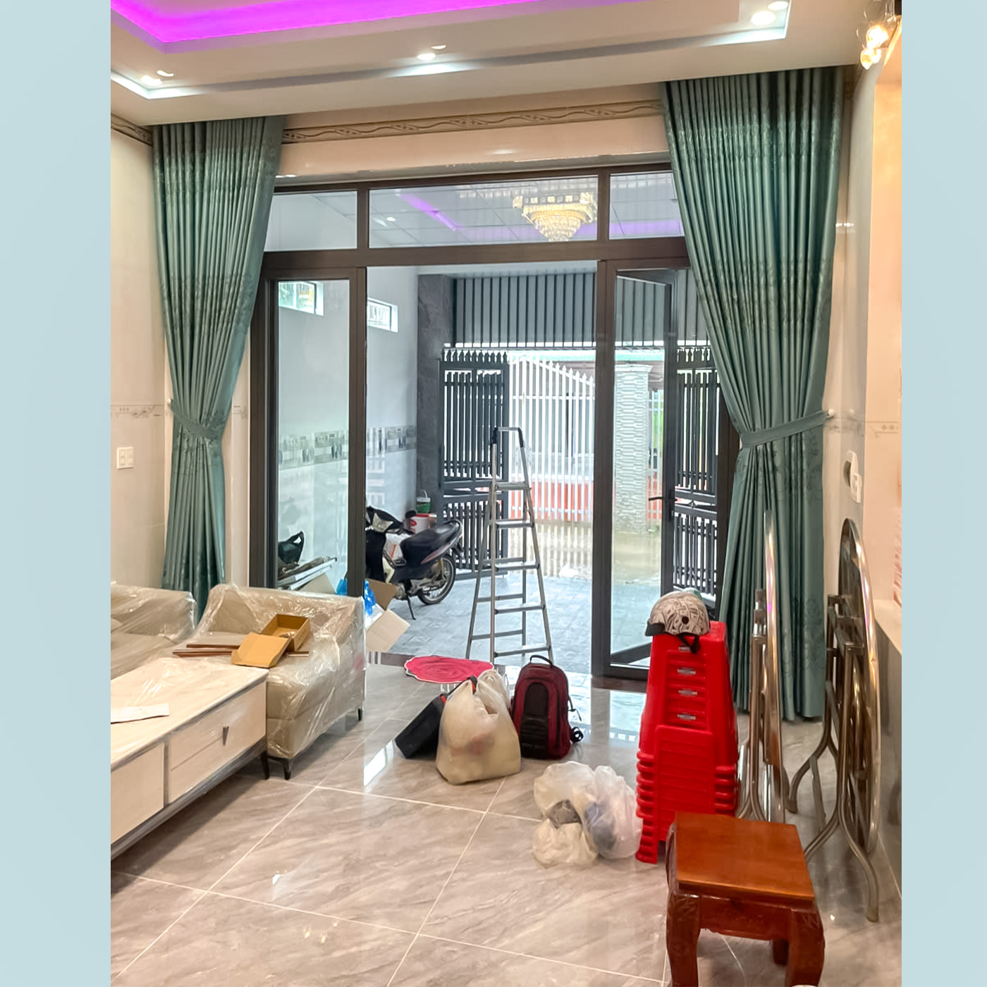 Rèm Cửa Nhơn Trạch 251119 - Vải Gấm Thêu 3 Lớp Cản Sáng 98% 7 Rèm Cửa Nhơn Trạch 251119 - Vải Gấm Thêu 3 Lớp Cản Sáng 98% - Ảnh 5