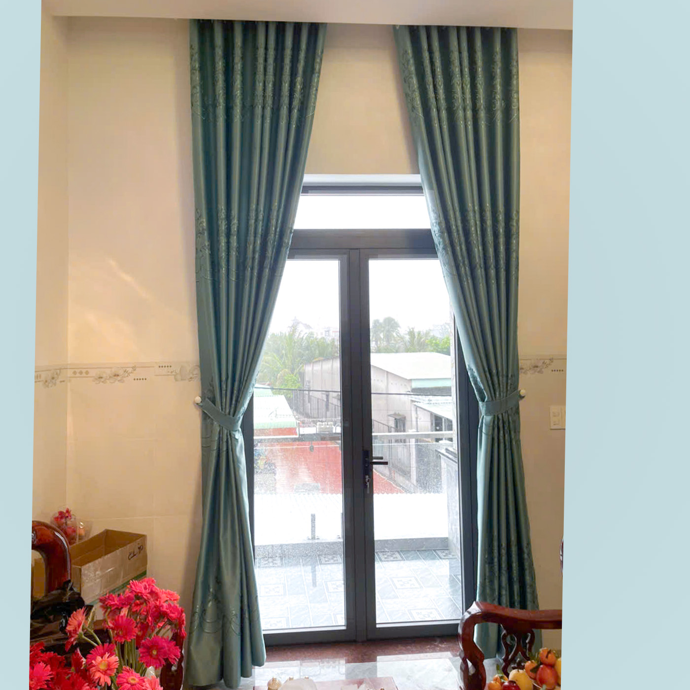 Rèm Cửa Nhơn Trạch 251119 - Vải Gấm Thêu 3 Lớp Cản Sáng 98% 6 Rèm Cửa Nhơn Trạch 251119 - Vải Gấm Thêu 3 Lớp Cản Sáng 98% - Ảnh 4