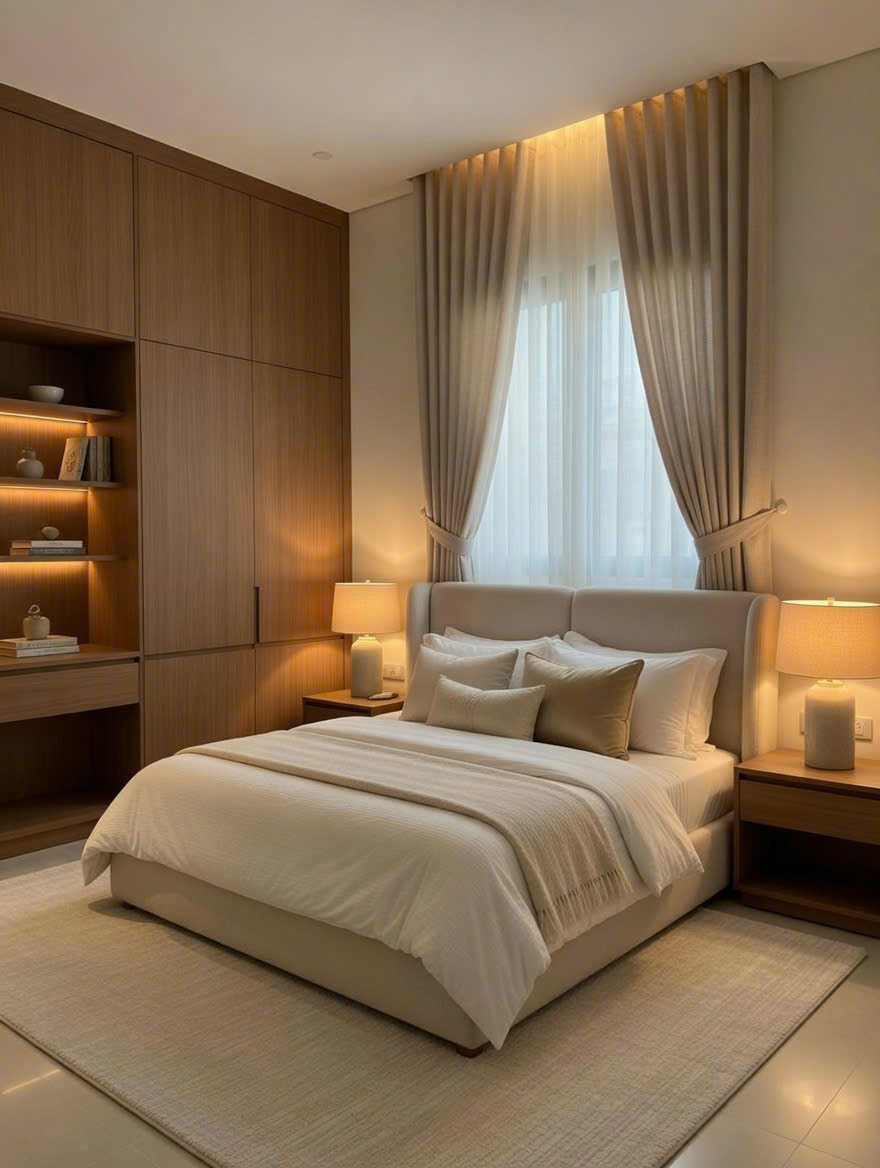 Rèm Cửa Long Thành 250329 - Chuyên Rèm Cuốn & Rèm Vải Màu Be Sang Trọng 12 rèm cửa Long Thành Nhơn Trạch Đồng Nai