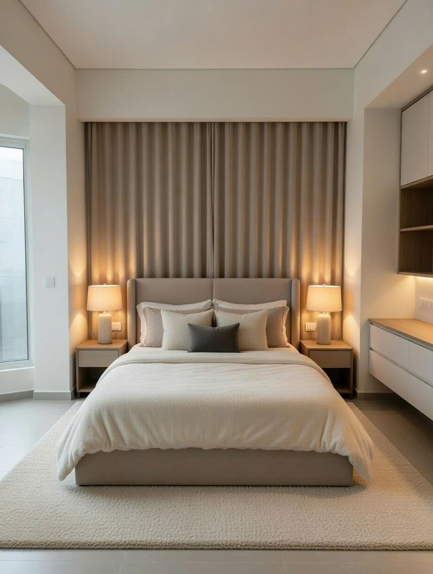 Rèm Cửa Long Thành 250329 - Chuyên Rèm Cuốn & Rèm Vải Màu Be Sang Trọng 18 rèm cửa Long Thành Nhơn Trạch Đồng Nai