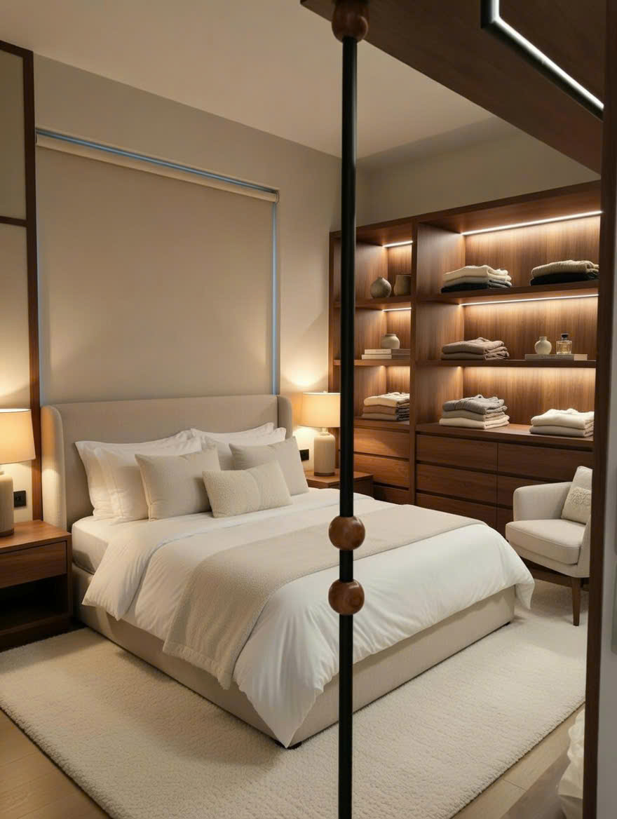 Rèm Cửa Long Thành 250329 - Chuyên Rèm Cuốn & Rèm Vải Màu Be Sang Trọng 7 rèm cửa Long Thành Nhơn Trạch Đồng Nai