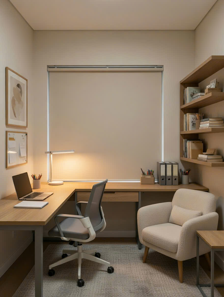 Rèm Cửa Long Thành 250329 - Chuyên Rèm Cuốn & Rèm Vải Màu Be Sang Trọng 5 rèm cửa Long Thành Nhơn Trạch Đồng Nai