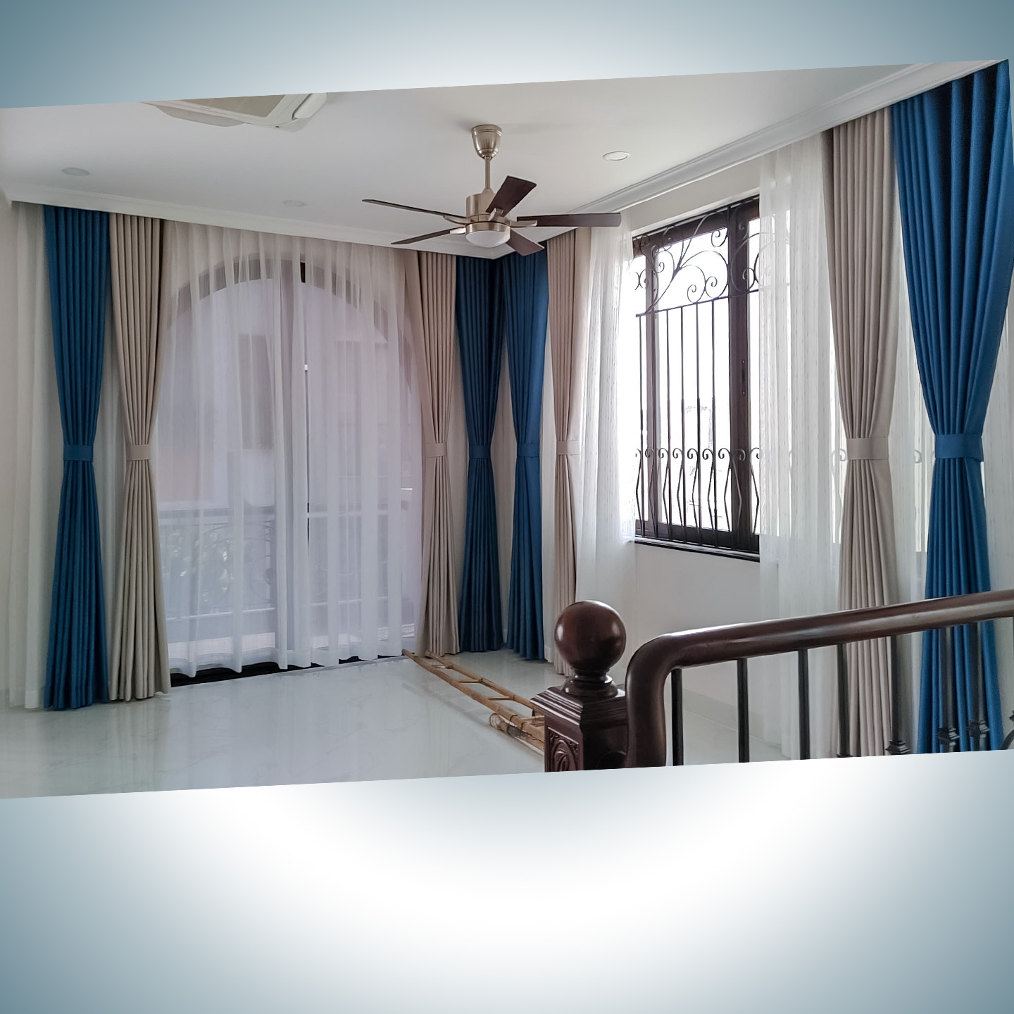 Thi Công Rèm Cửa Thông Tầng Phòng Khách Tại Nhơn Trạch Long Thành | Rèm Cửa ở Long Thành 14 Thi Công Rèm Cửa Thông Tầng Phòng Khách Tại Nhơn Trạch Long Thành | Rèm Cửa ở Long Thành - Ảnh 13