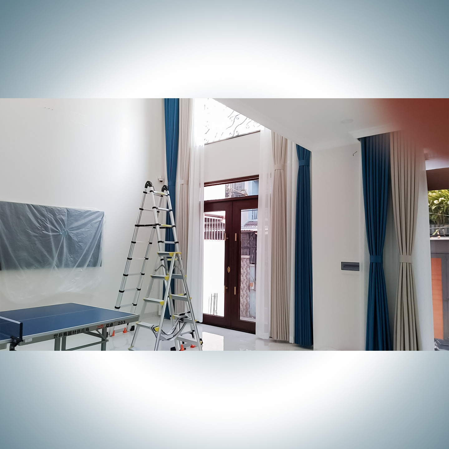 Thi Công Rèm Cửa Thông Tầng Phòng Khách Tại Nhơn Trạch Long Thành | Rèm Cửa ở Long Thành 7 Thi Công Rèm Cửa Thông Tầng Phòng Khách Tại Nhơn Trạch Long Thành | Rèm Cửa ở Long Thành - Ảnh 6