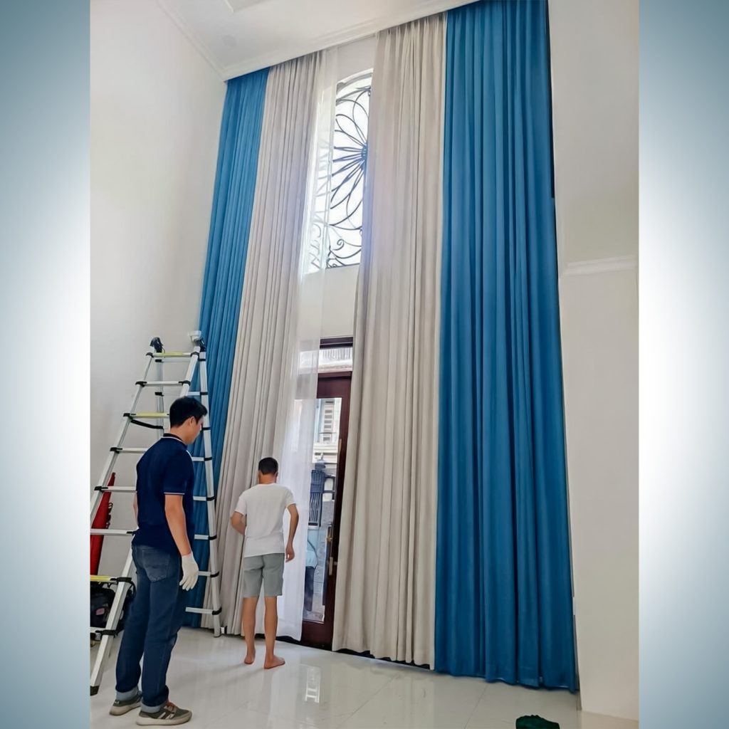 Thi Công Rèm Cửa Thông Tầng Phòng Khách Tại Nhơn Trạch Long Thành | Rèm Cửa ở Long Thành 33 rèm cửa ở Long Thành