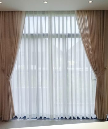 Lắp Đặt Rèm Cửa 2 Lớp Tại Long Thành Nhơn Trạch | Rèm Cửa Long Thành 14 Rem cua 2 lop phong khach o nguyen oanh go vap