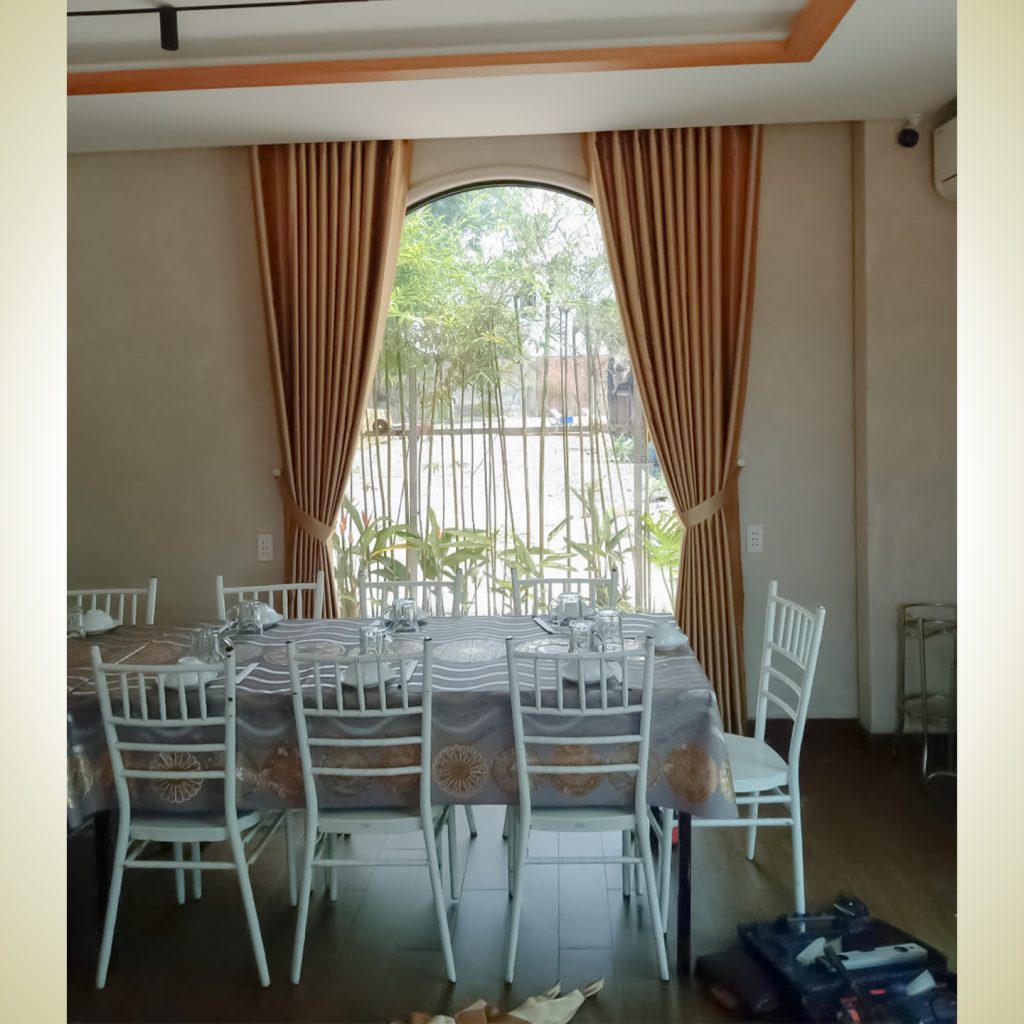 Rèm Cửa Vải Quán Ăn Sân Vườn Quốc Lộ 51 Long Thành