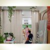 Lắp Đặt Rèm Cửa Long Thành Nhơn Trạch – Rèm Spa Vải Voan Linen May Xếp Ly 1 lap dat rem cua duong nguyen oanh spa