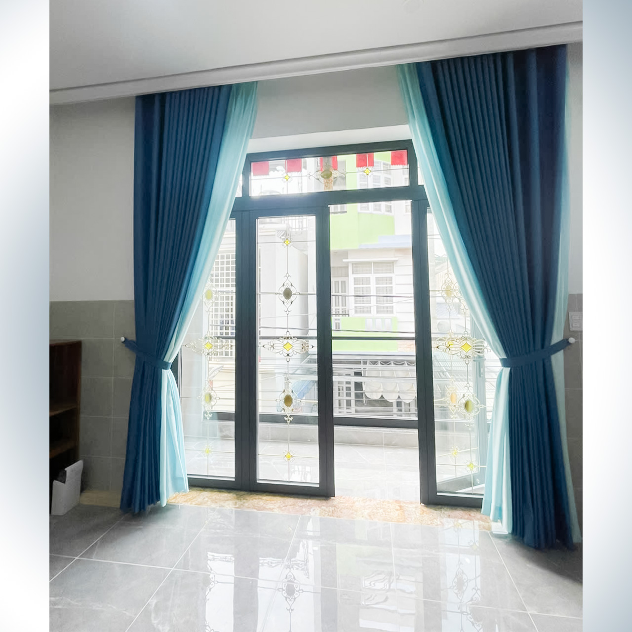 Rèm cửa 2 lớp đẹp giá rẻ ở Long Thành Nhơn Trạch Đồng Nai chống nắng cách nhiệt hiệu quả 4 Rèm cửa 2 lớp đẹp giá rẻ ở Long Thành Nhơn Trạch Đồng Nai chống nắng cách nhiệt hiệu quả - Ảnh 2