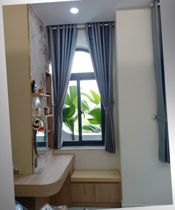 Thi Công Rèm Cửa Xã Long Thành Đồng Nai | Rèm Vải Xám 3 Lớp Cao Cấp 10 rem vai rem cua so phong ngu