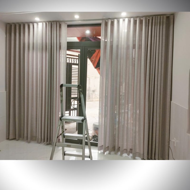 Lắp Đặt Rèm Vải Voan Linen Xã Long Phước