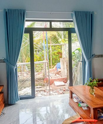 Lắp Đặt Rèm Cửa Xã Long An Huyện Long Thành Đồng Nai | Mẫu Rèm Vải Xanh Cao Cấp
