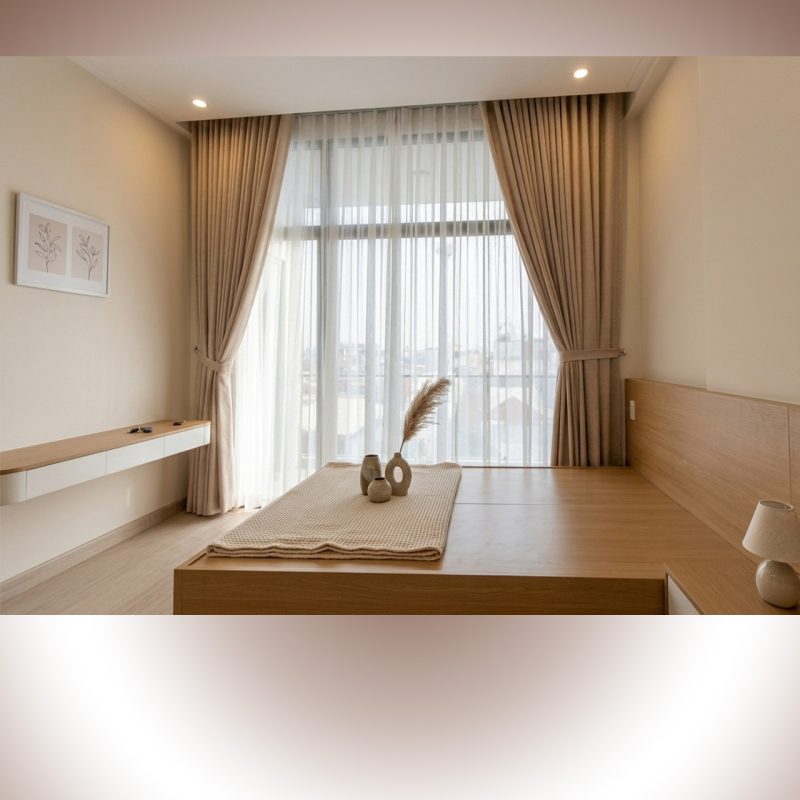 rèm cửa 2 lớp phòng ngủ Lắp Đặt Rèm Cửa Phòng Ngủ Xã Long An Long Thành