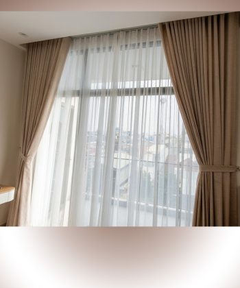 Lắp Đặt Rèm Cửa Phòng Ngủ Xã Long An Long Thành Đồng Nai | Rèm Cửa Long Thành 8 rem cua 2 lop rem voan linen va voan hoa tiet 3