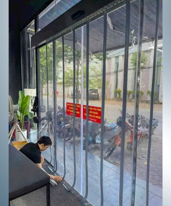Rèm Ngăn Lạnh Nam Châm Hít Tự Động PVC Cao Cấp | Rèm Cửa Long Thành
